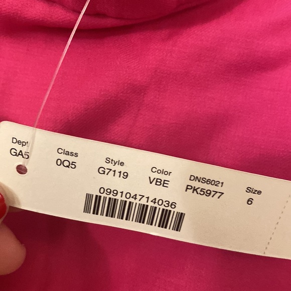 NWT Jcrew fuchsia ruffle wool/poly blend skirt with elastic waistband size 6 💃 - Picture 4 of 12